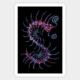 Bright Galaxy Centipede Magnet